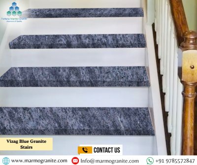 Vizag Blue Granite Stairs Vizag Blue Granite Stairs