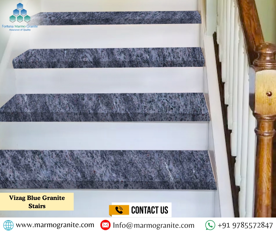 Vizag Blue Granite Stairs