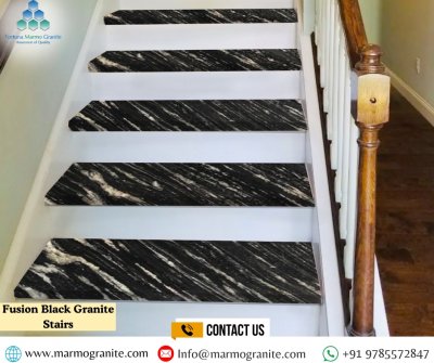 Fusion Black Granite Stairs Fusion Black Granite Stairs