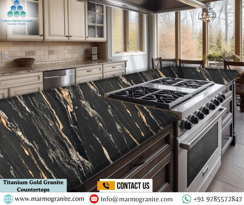 titanium Gold Granite Countertops