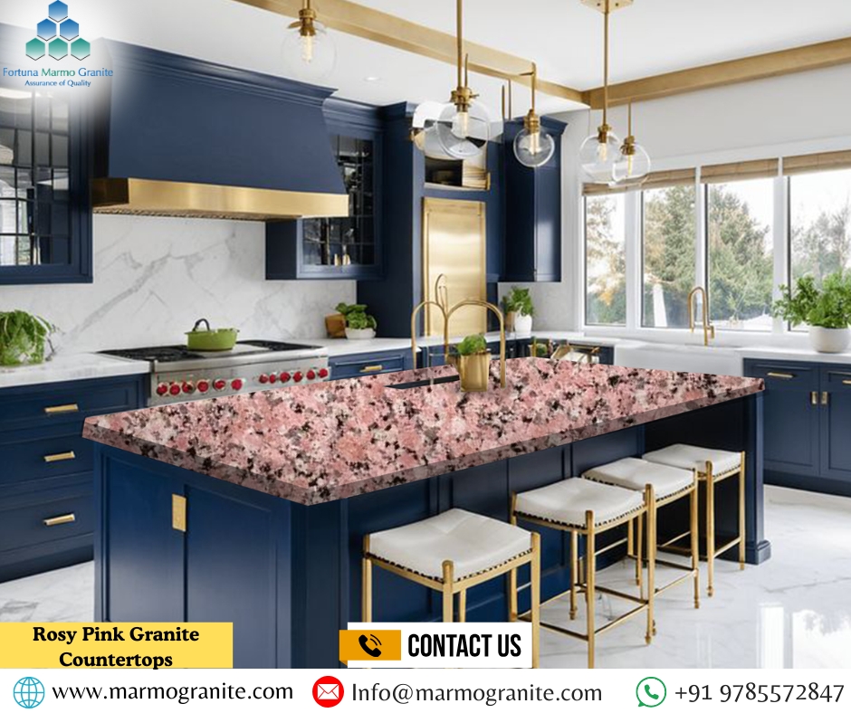 Rosy Pink Granite Countertops