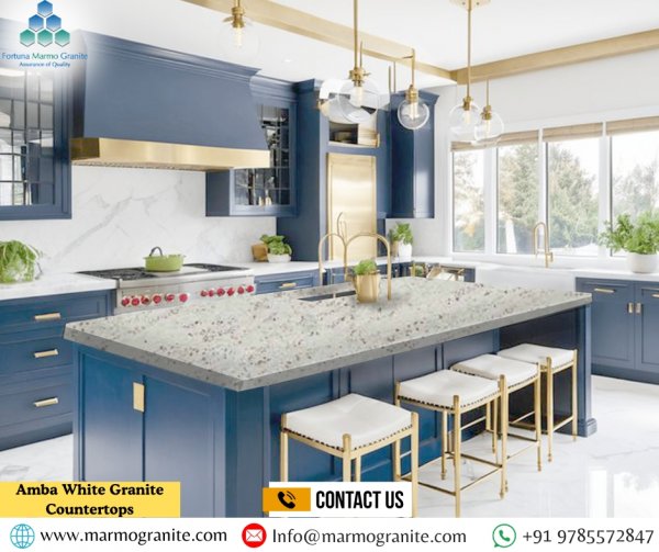 Amba White granite Countertops Amba White granite Countertops