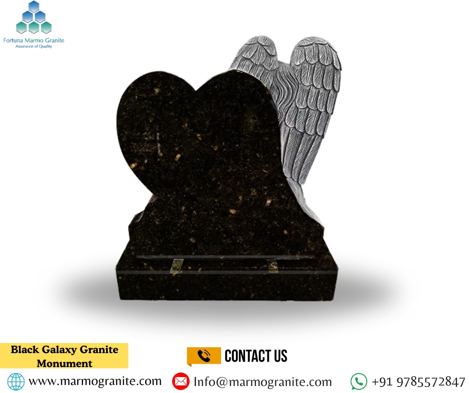 Black Galaxy Granite Monument