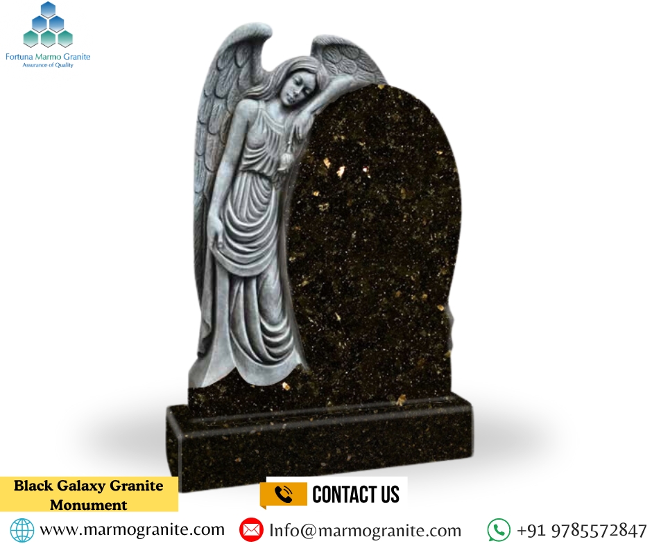 Black Galaxy Granite Monument