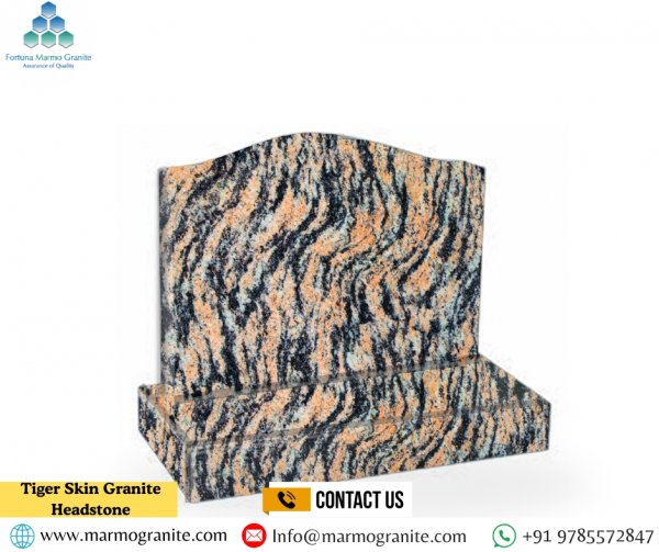 Tiger Skin Granite Headstone Tiger Skin Granite Headstone