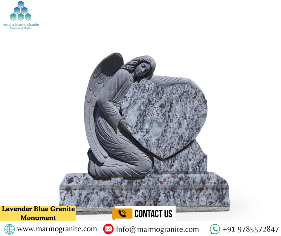 Lavender Blue Granite Monument