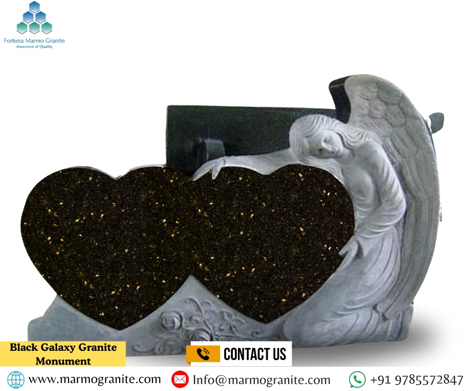 Black Galaxy Granite Monument