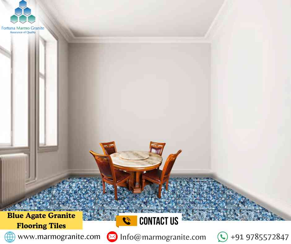 Blue Agate Granite Flooring Tiles