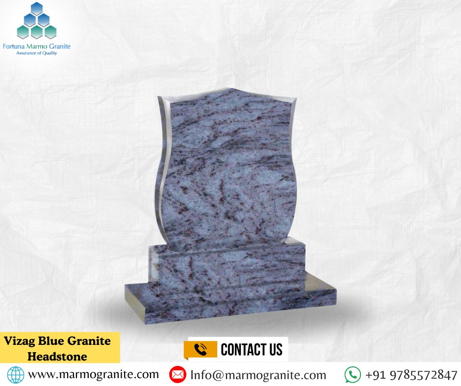 Vizag Blue Granite Headstones