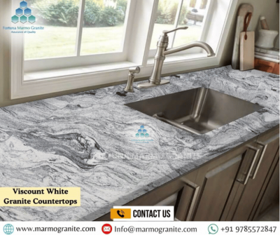 Viscount White Granite Slink Countertops 