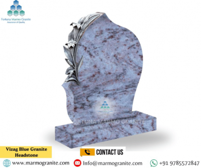 Vizag Blue Granite Headstone