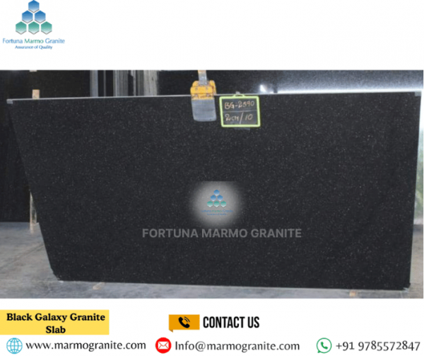 Black Galaxy Granite Slab