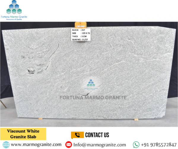 Viscount White Granite Slab