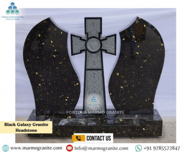 Black Galaxy Granite Monument