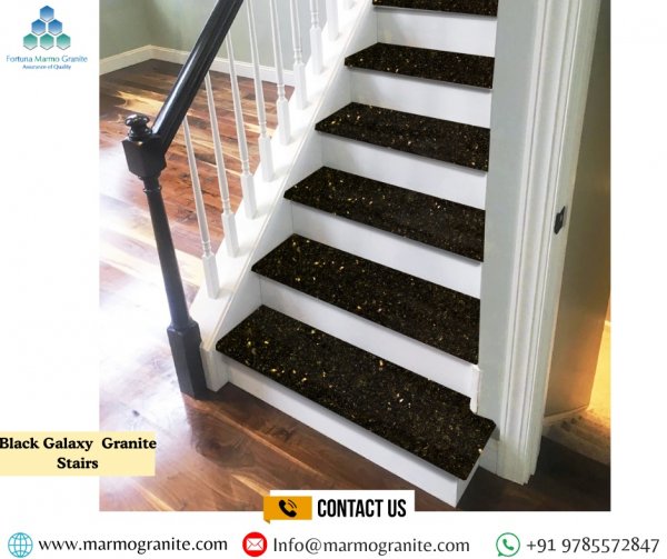 Black Galaxy Granite Stairs Black Galaxy Granite Stairs