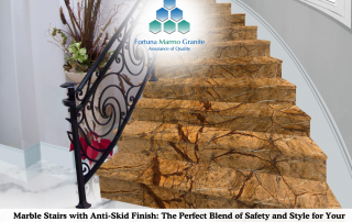 Marble Stairs with Anti-Skid Finish: The Perfect Blend of Safety and Style for Your Home