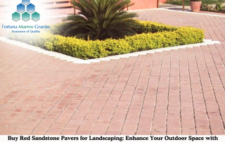 Buy Red Sandstone Pavers for Landscaping: Enhance Your Outdoor Space with Natural Elegance