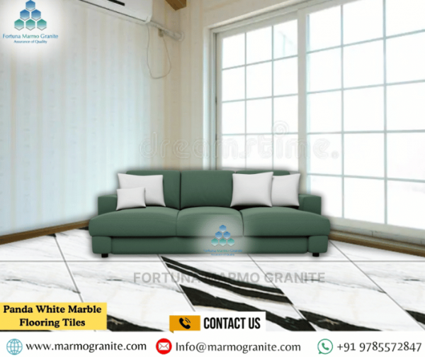 Panda White Marble Flooring Tiles