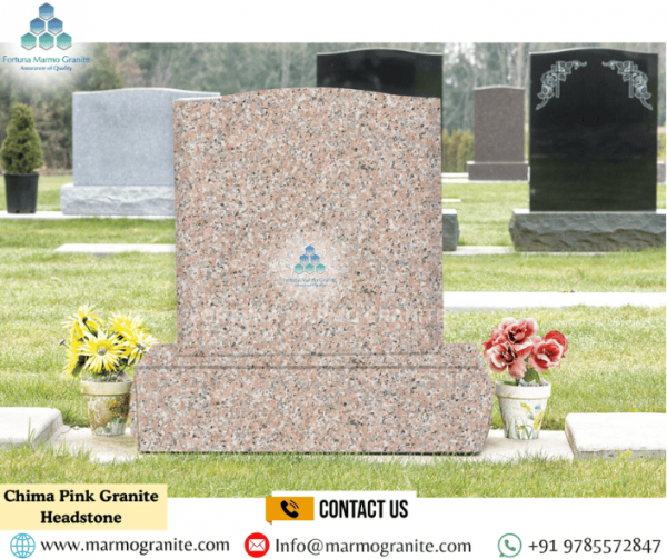 Chima Pink Granite Headstone