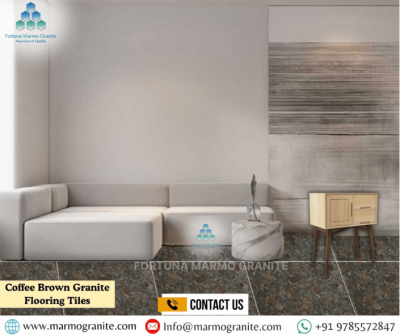 Coffee Brown Granite Flooring Tiles