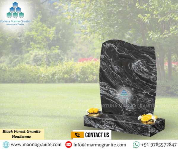 Black Forest Granite Headstone