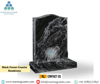 Black Forest Granite Headstone
