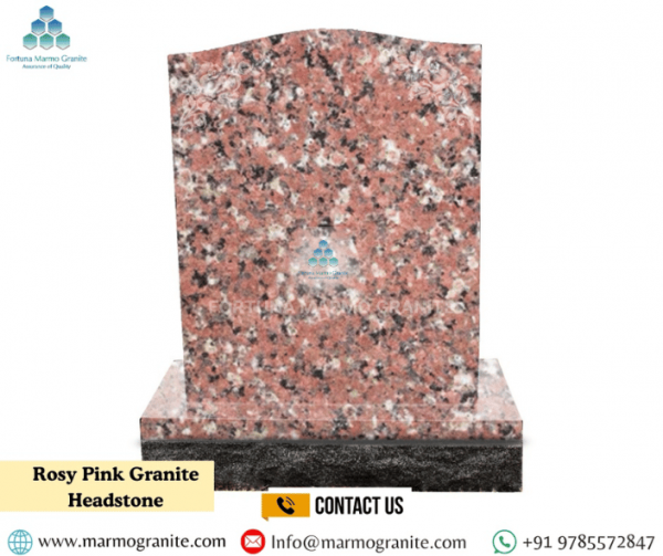 rosy Pink Granite headstone