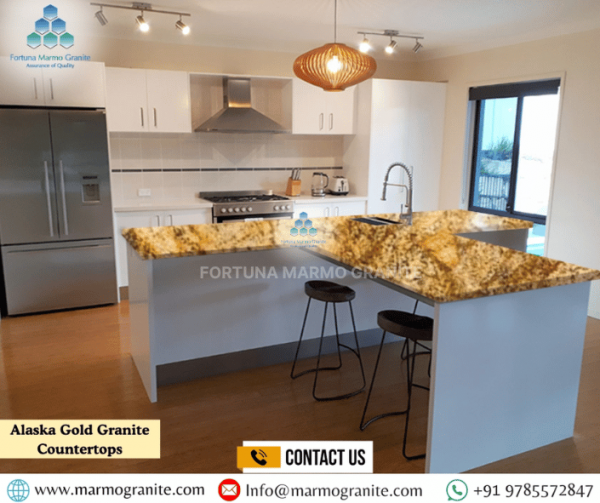 Alaska Gold Granite Countertops