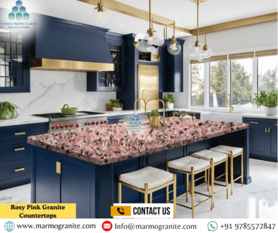 Rosy Pink Granite Countertops