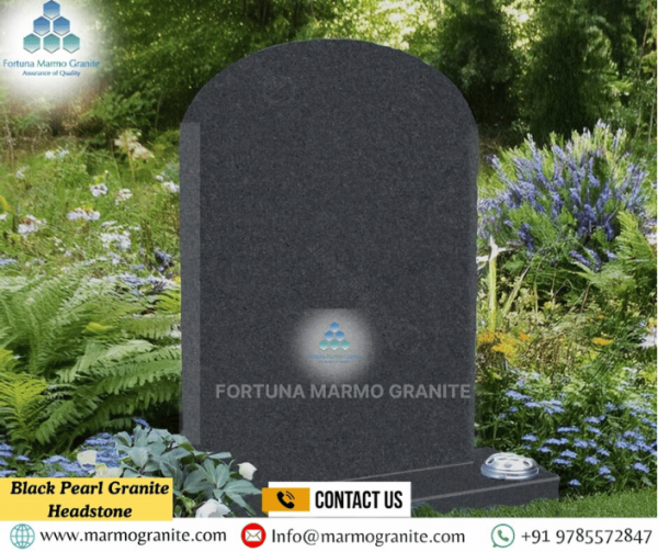 Black Pearl Granite Headstone