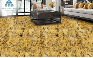 Alaska Gold Granite Flooring Tiles Supplier – Classic Style, Modern Strength