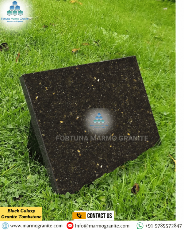 Black Galaxy Granite Tombstone Black Galaxy Granite Tombstone