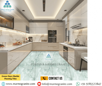 Onyx Green Marble Flooring Tiles