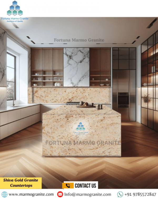 Shiva Gold Granite Countertops