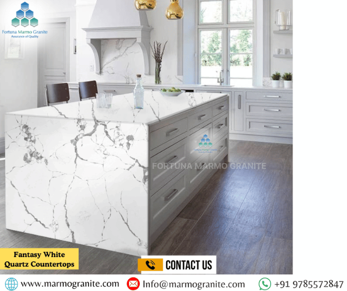 Fantasy White Quartz Countertops