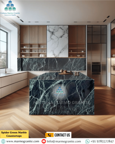 Spider Green Marble Countertops