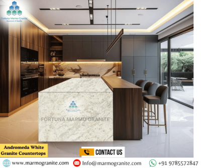 Andromeda White Granite Countertops 