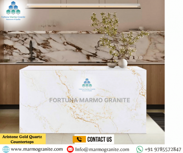 Aristone Gold Quartz Countertops