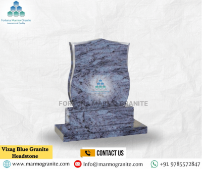 Vizag Blue Granite Headstones