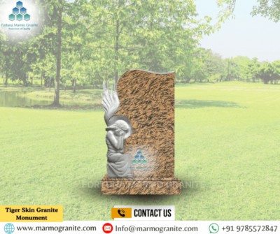 Tiger Skin Granite Monument