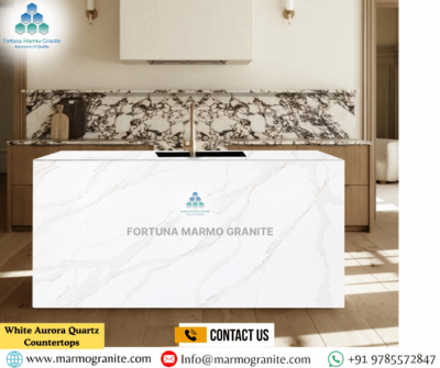 White Aurora Quartz Countertops Quartz Countertops
