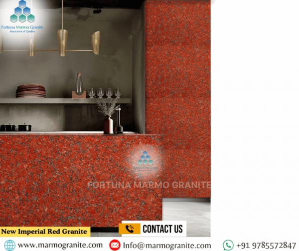 New Imperial Red Granite Countertops