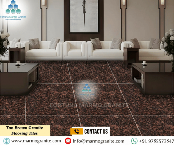 Tan Brown Granite Flooring Tiles