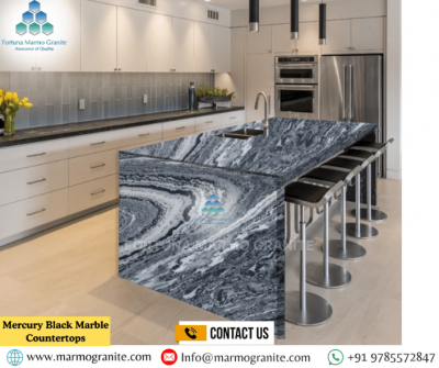 Mercury Black marble Countertops Mercury Black marble Countertops