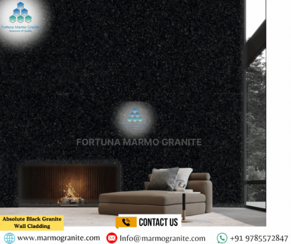 Absolute Black Granite Wall Cladding