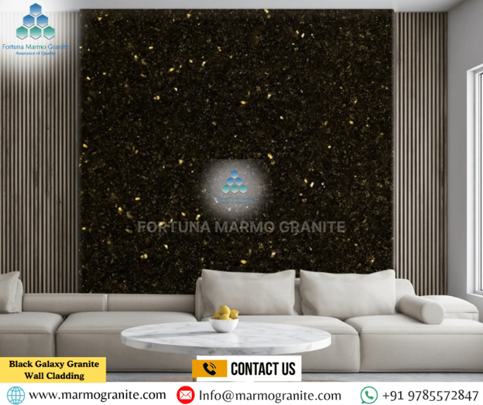 Black Galaxy Granite Wall Cladding Black Galaxy Granite Wall Cladding