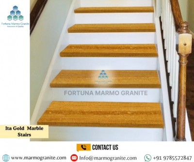 Ita Gold Marble Stairs