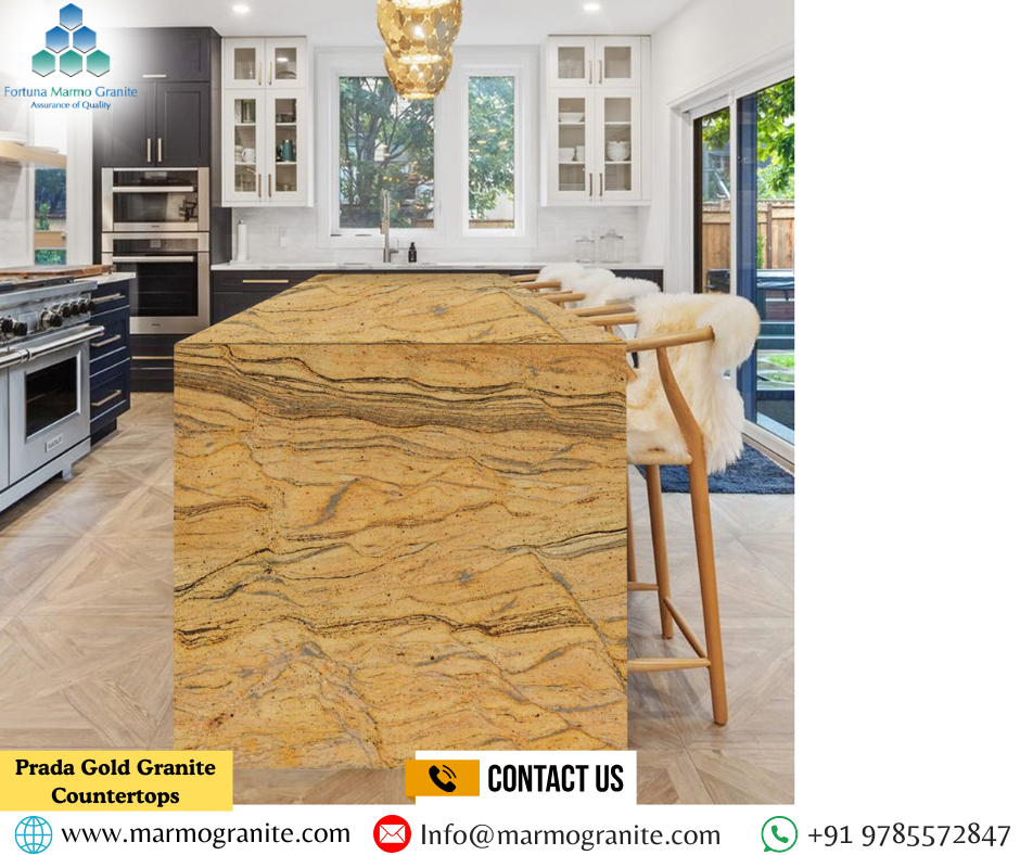 Prada Gold Granite Countertops