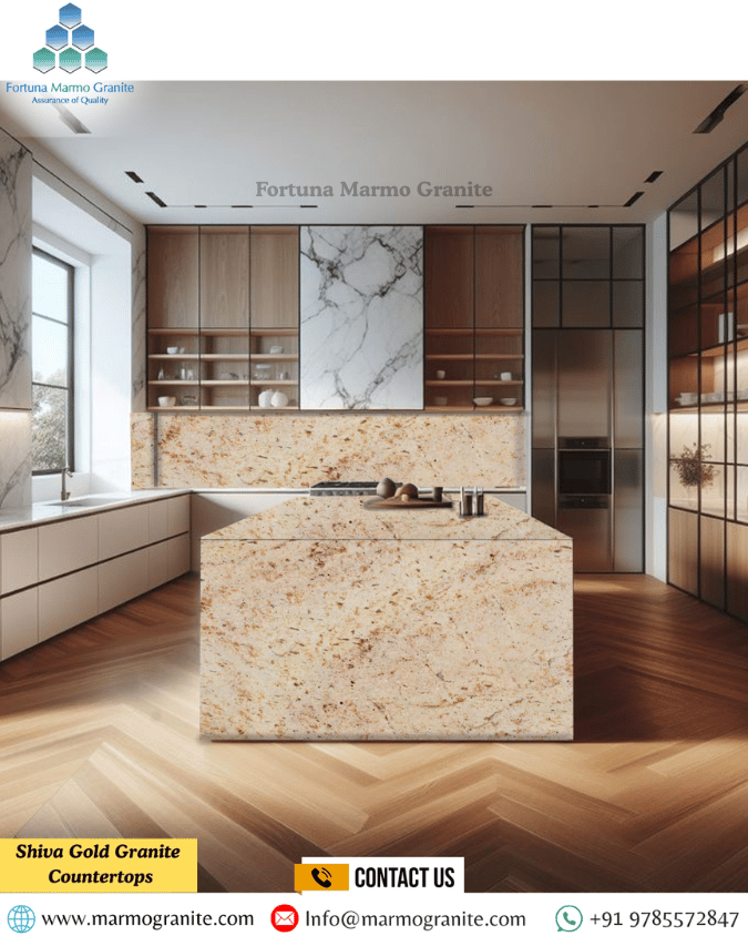 Shiva Gold Granite Countertops