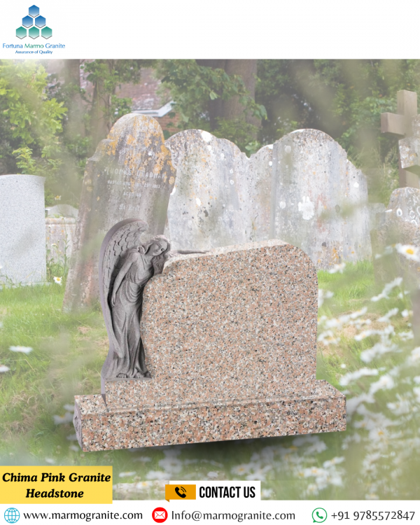 Chima Pink Granite Headstone 